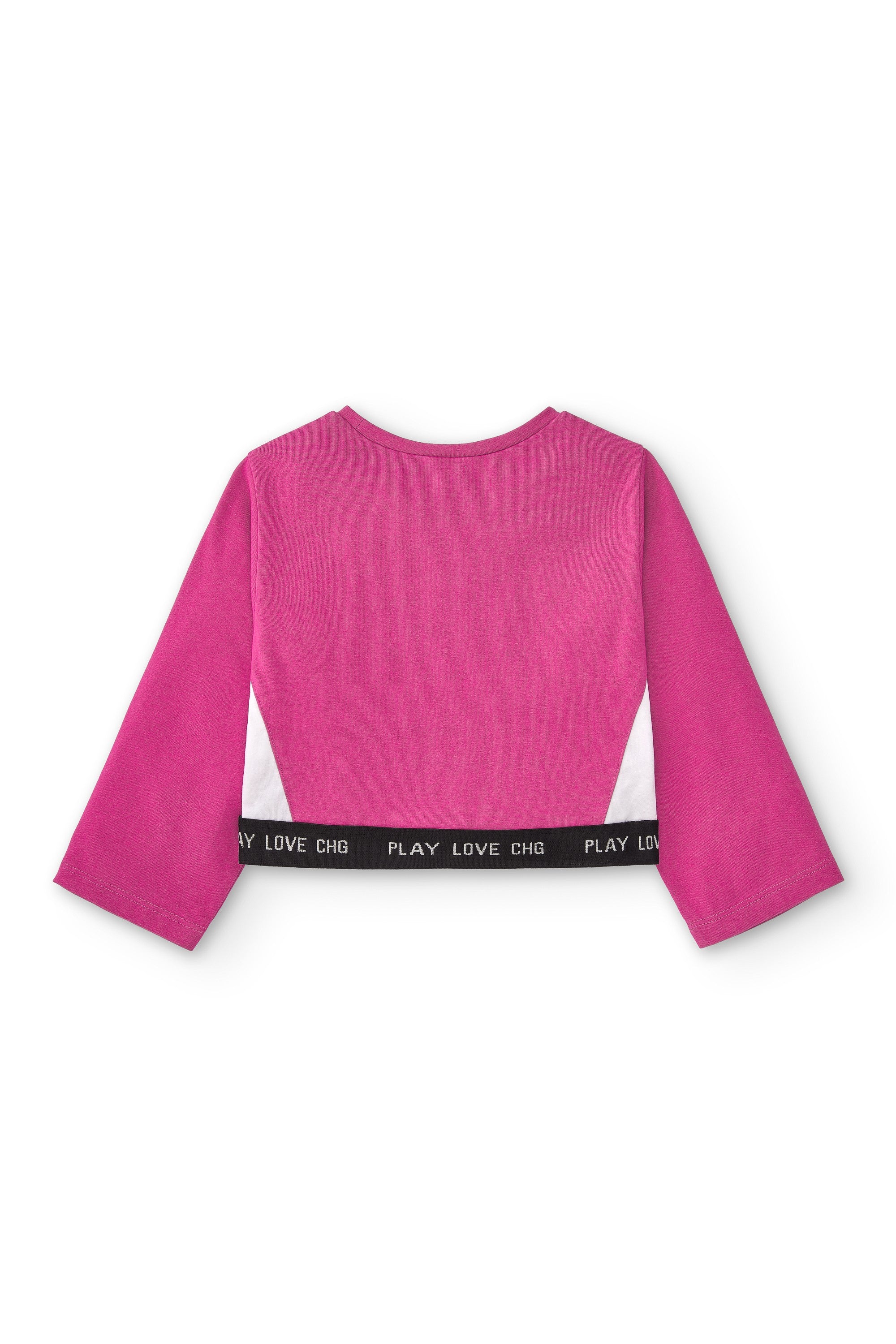 crop top fucsia cómodo, flexible y elástico