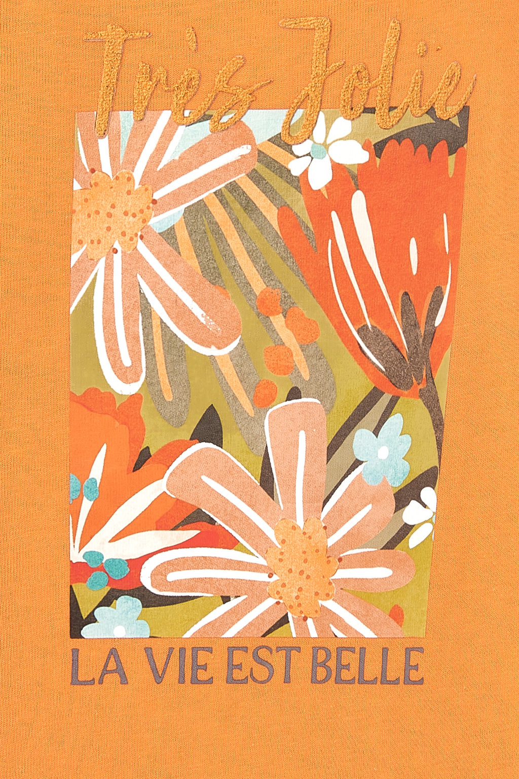 Camiseta de niña naranja VERANO/Outlet