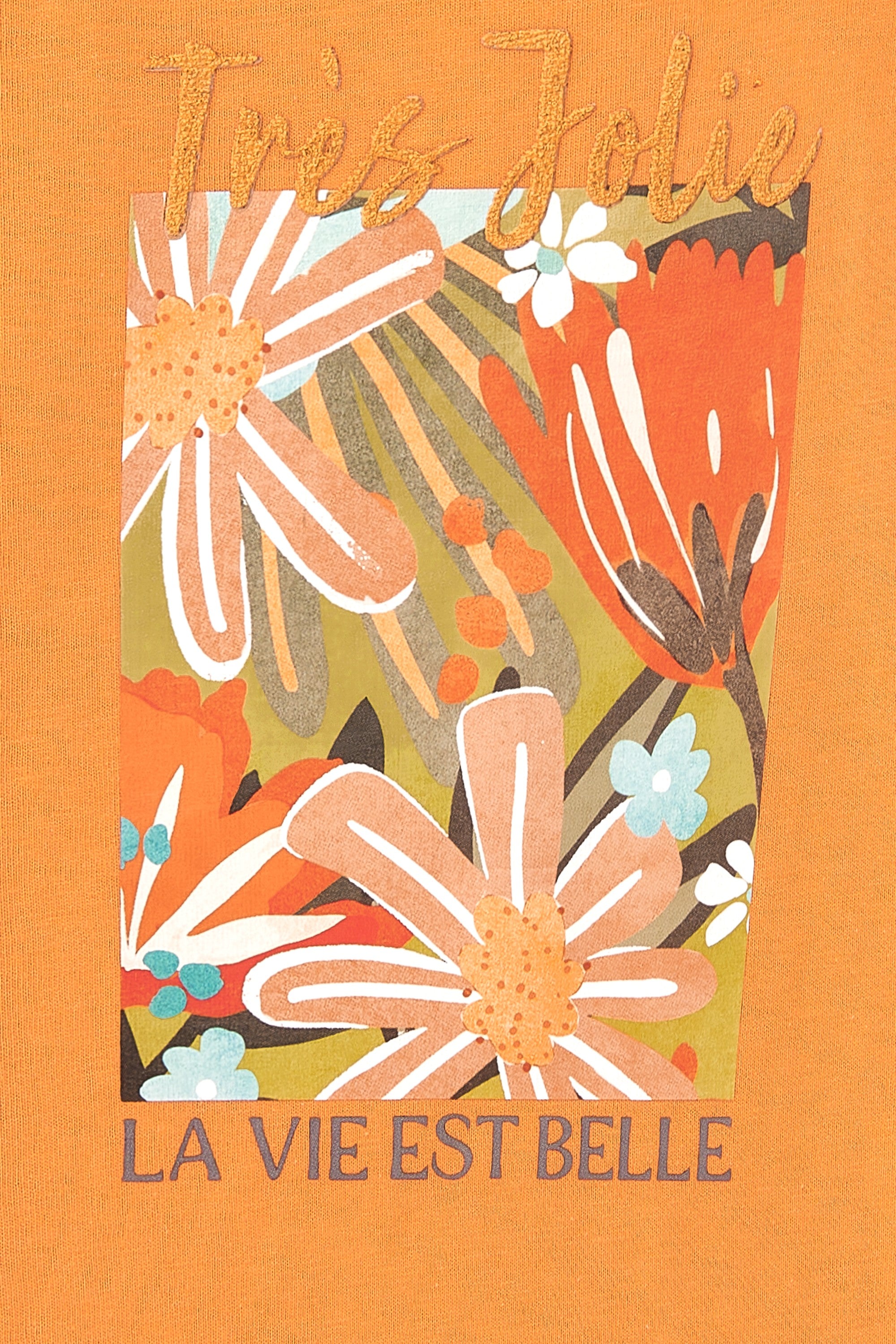 Camiseta de niña naranja VERANO/Outlet