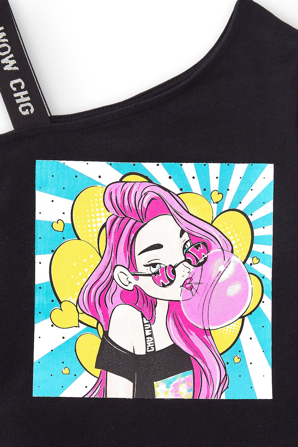 Camiseta de niña negro VERANO/Outlet