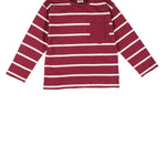 Camiseta de niño a rayas bolsillo Outlet