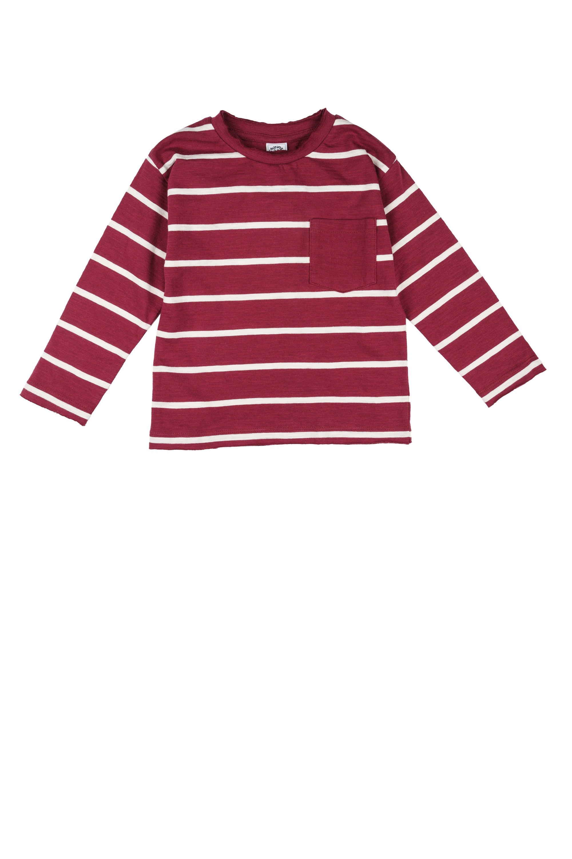 Camiseta de niño a rayas bolsillo Outlet