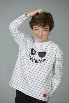 Camiseta de NIÑO a rayas momia Charanga