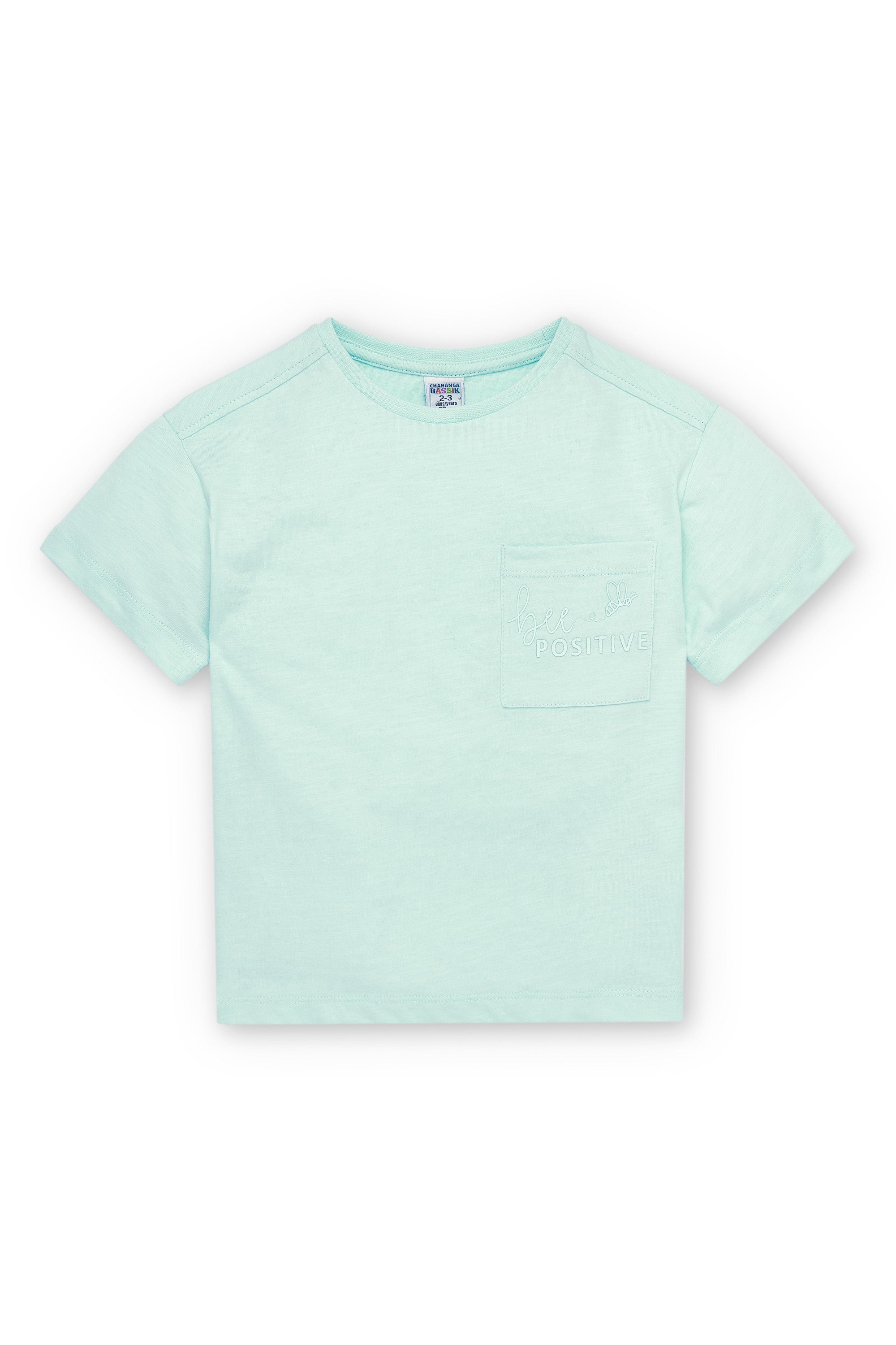 Camiseta de niño aguamarina VERANO/Charanga