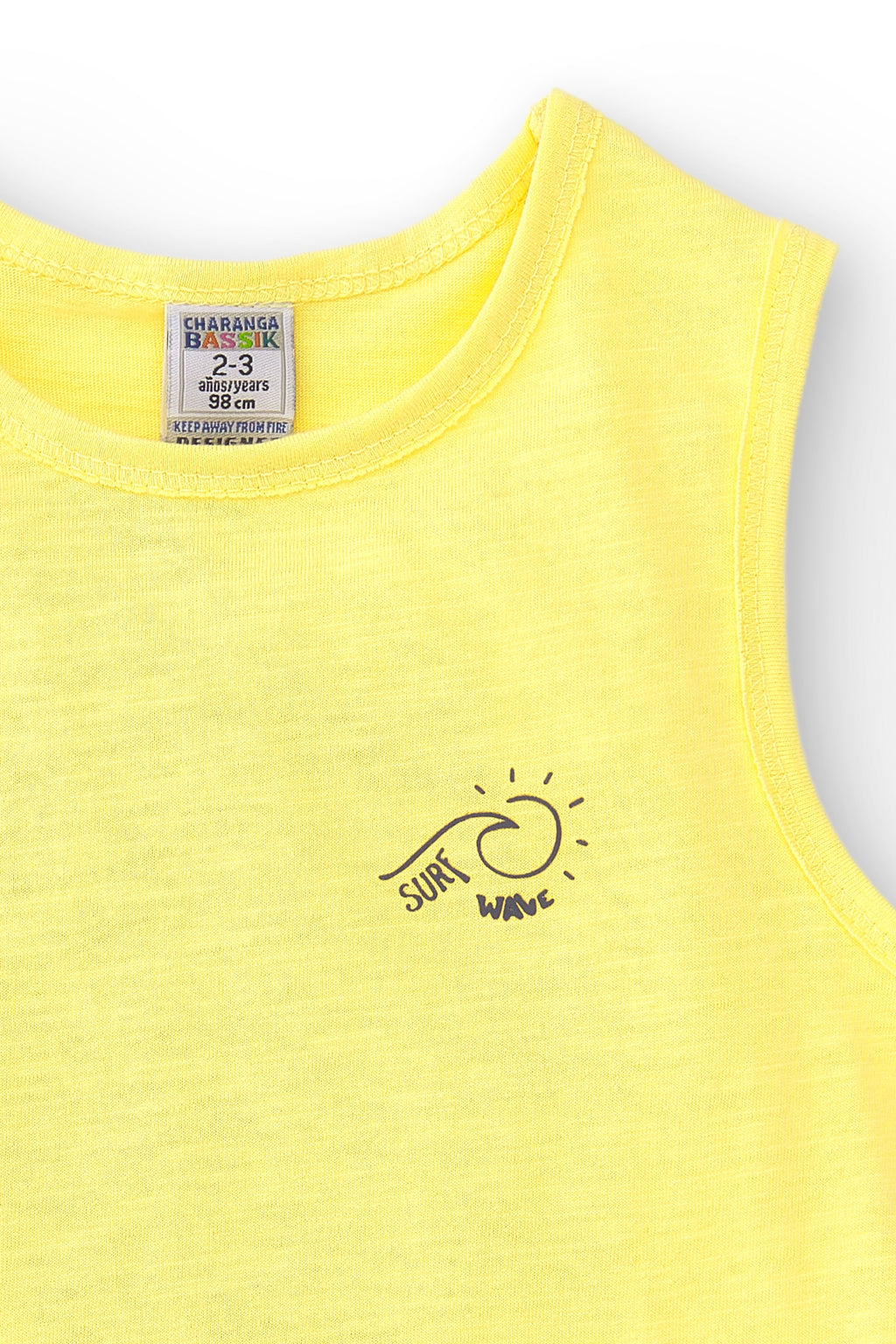 Camiseta de niño amarillo VERANO/Charanga