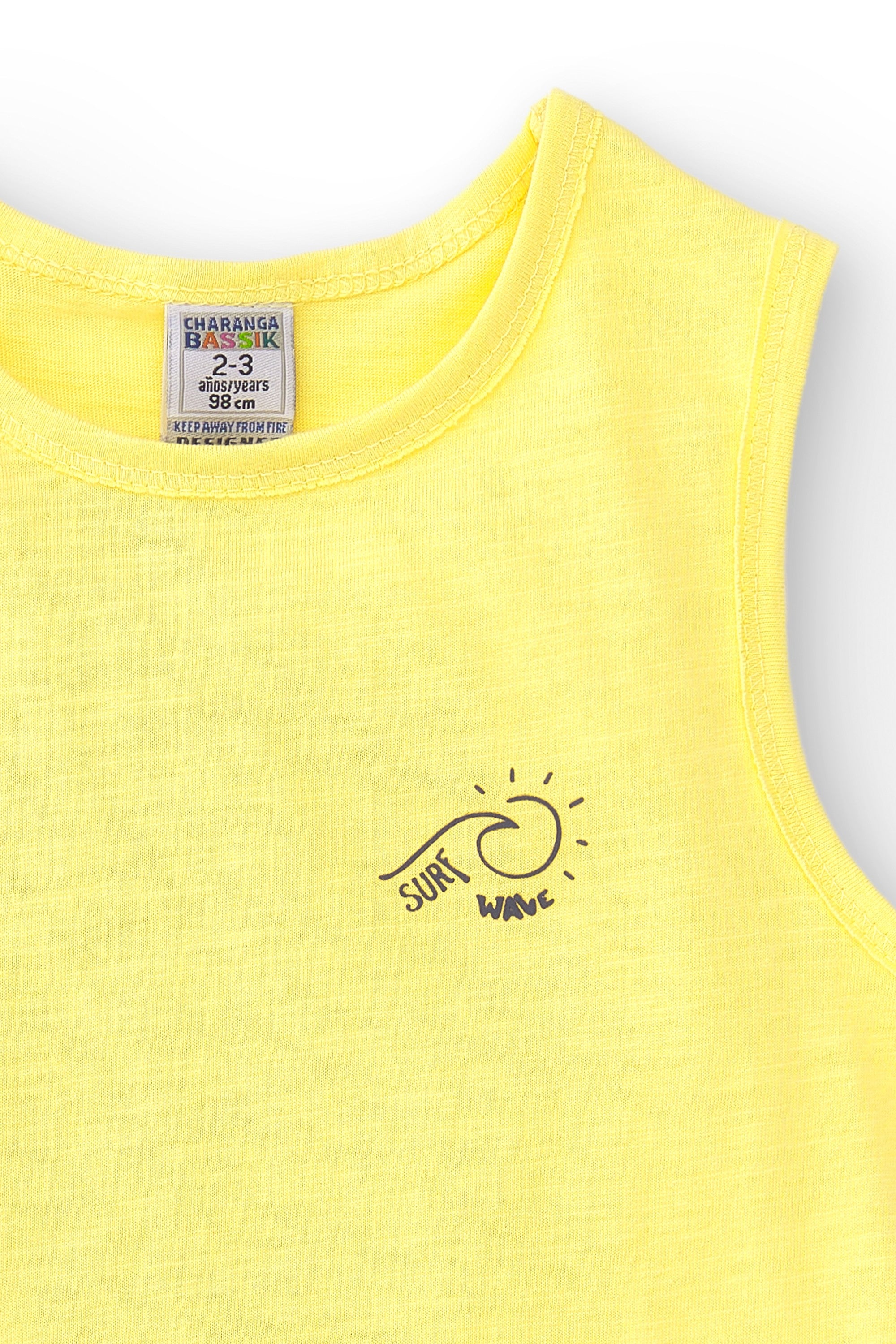 Camiseta de niño amarillo VERANO/Charanga