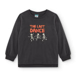 Camiseta de niño antracita esqueletos Charanga