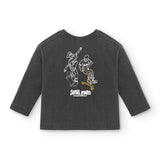 Camiseta de niño en color antracita skate