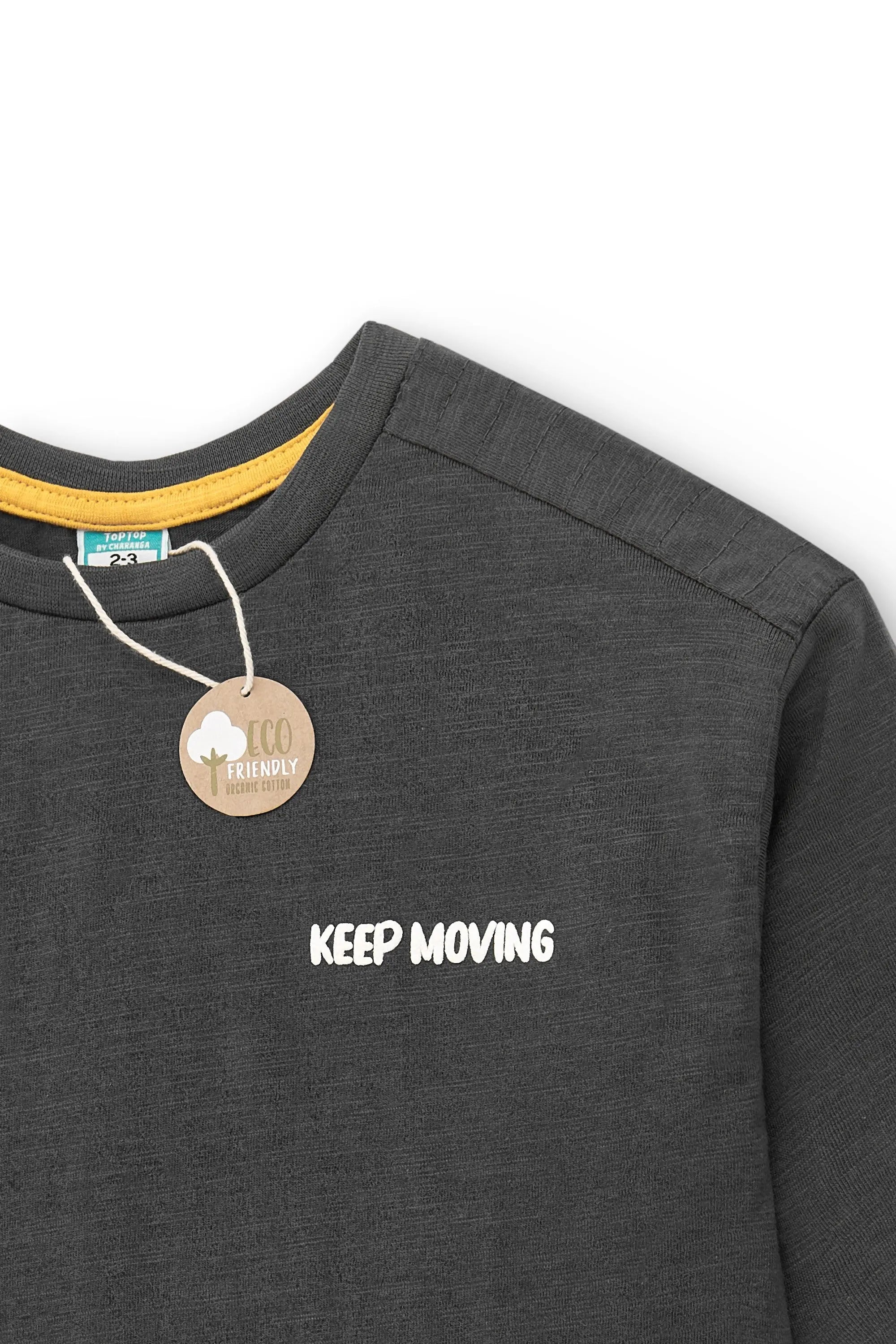 Camiseta de niño en color antracita skate Charanga