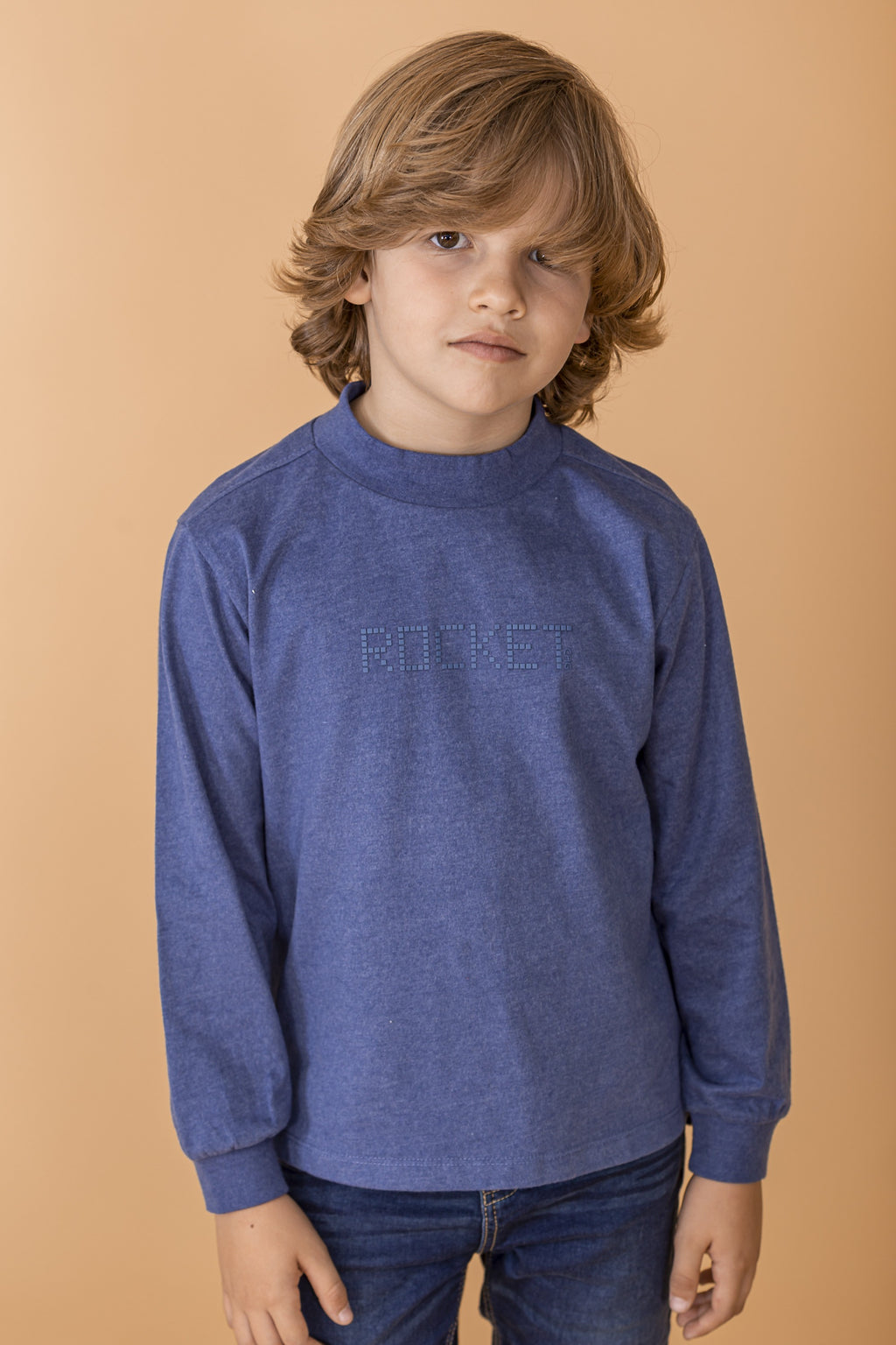 Camiseta de NIÑO azul algodón Outlet