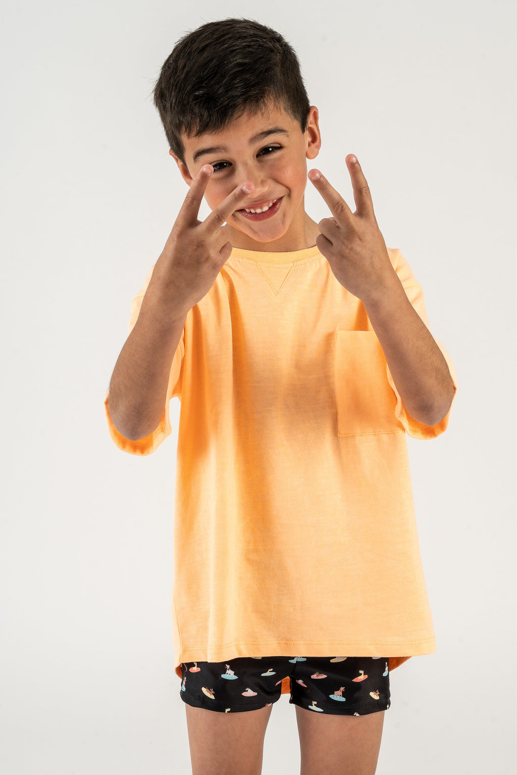 Camiseta de niño coral VERANO/Charanga