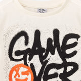 Game Over ecru boy's t-shirt