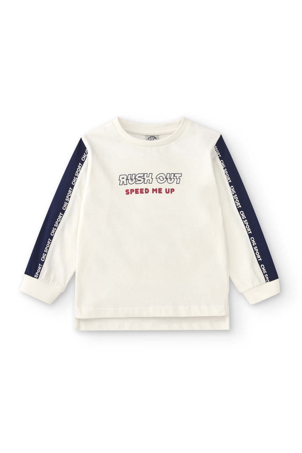 Camiseta de niño color crudo Rush out Outlet