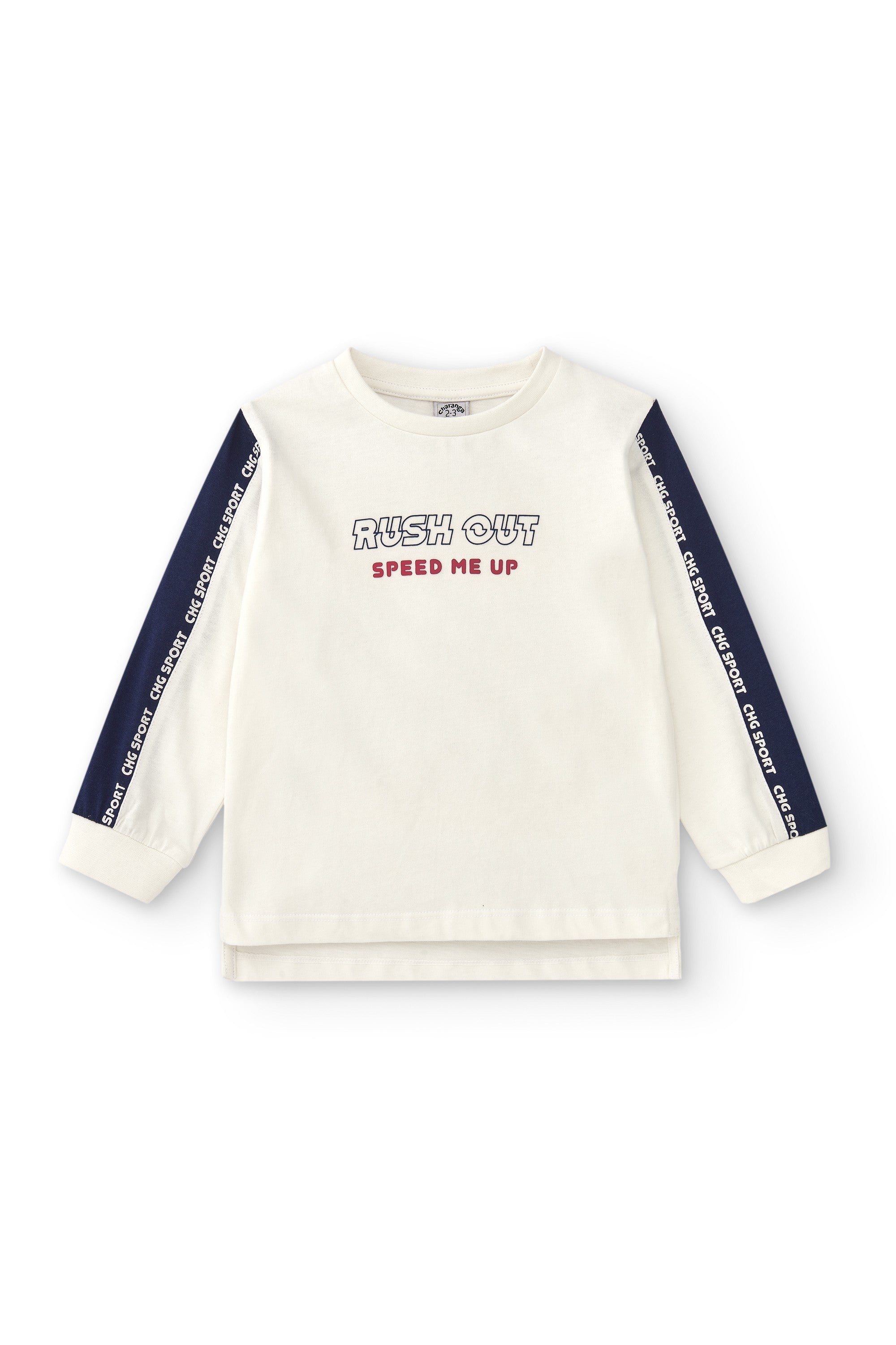 Camiseta de niño color crudo Rush out Outlet