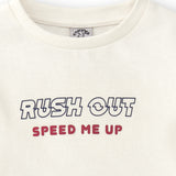 Camiseta de niño color crudo Rush out