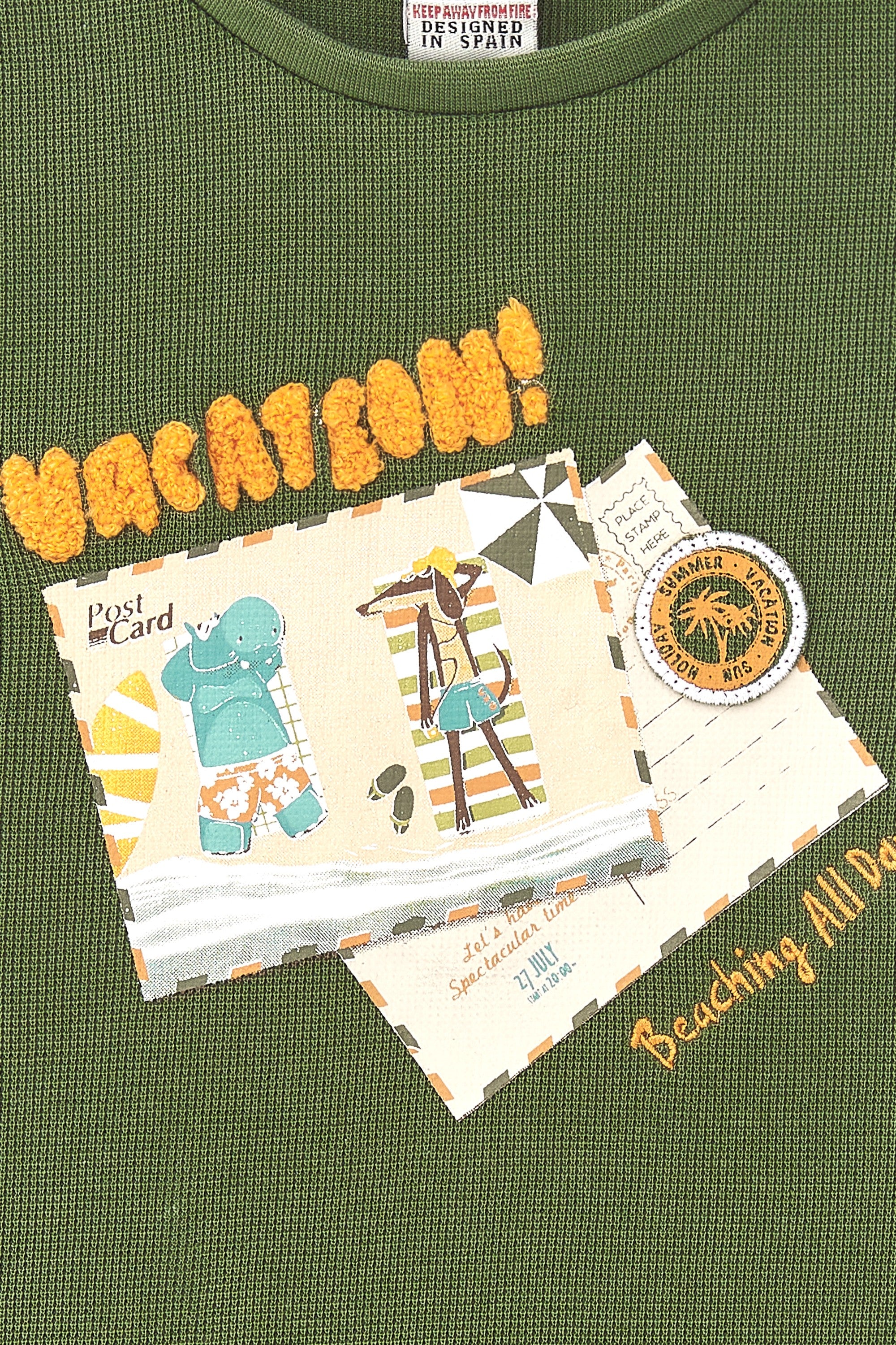 Camiseta de niño kaki VERANO/Outlet