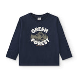 Green Forest Navy Boy's T-Shirt