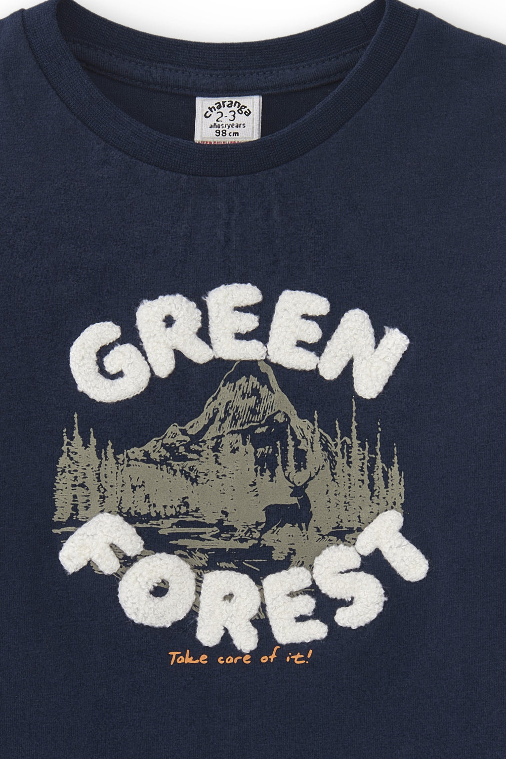 Camiseta de niño marino Green Forest Charanga