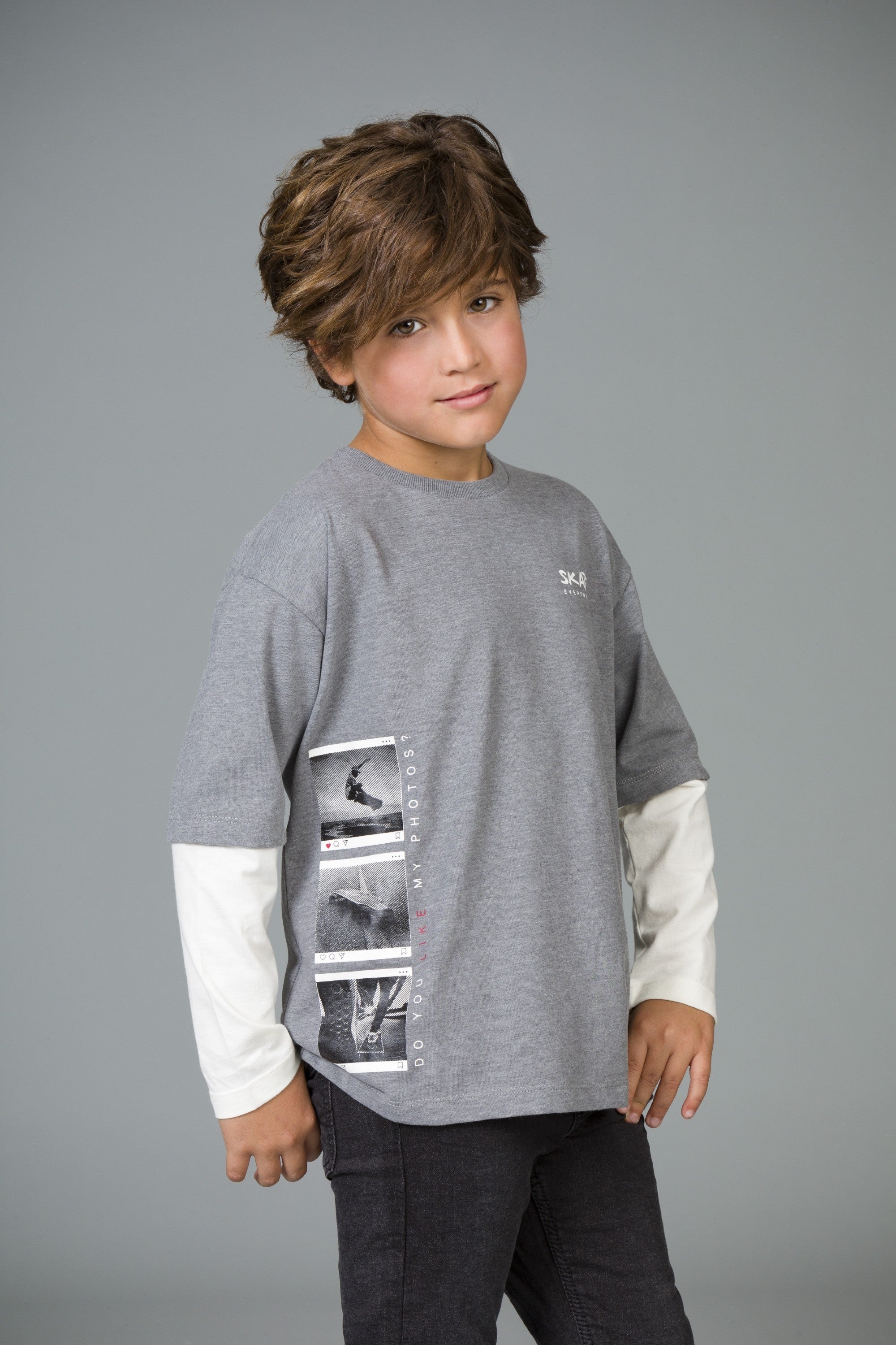 Camiseta de niño multicolor skate Charanga
