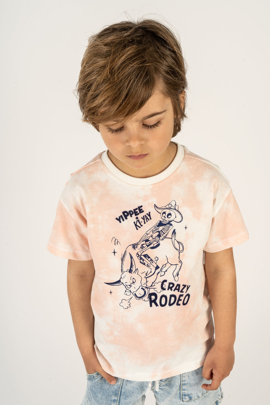 Camiseta de niño rosa VERANO/Outlet