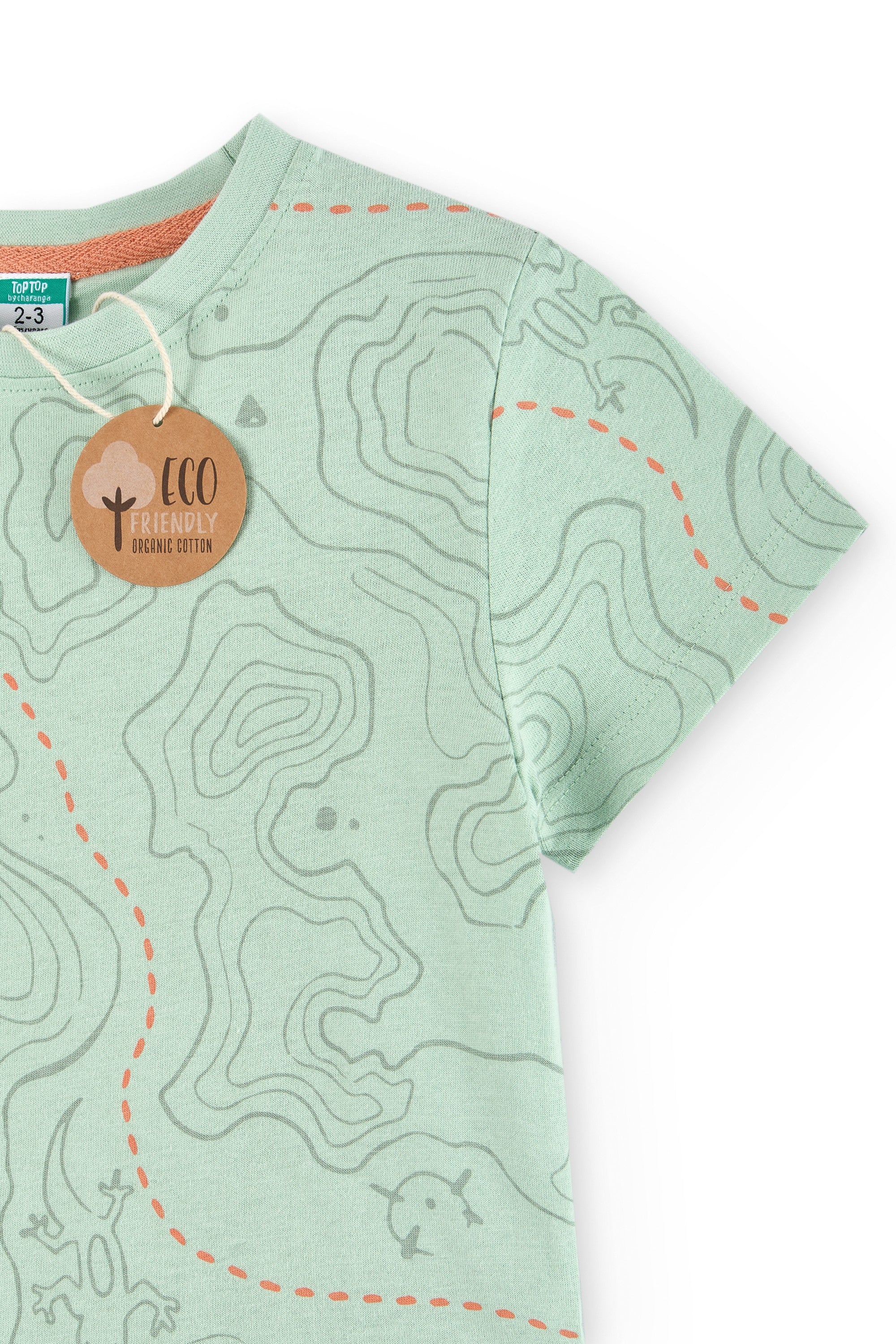 Camiseta de niño verde VERANO/Charanga