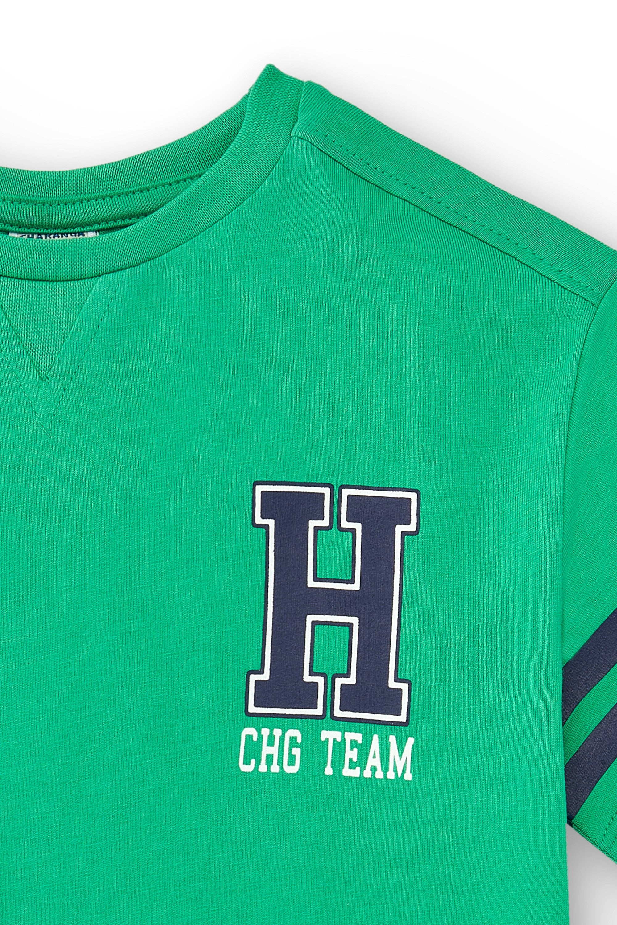 Camiseta de niño verde VERANO/Charanga