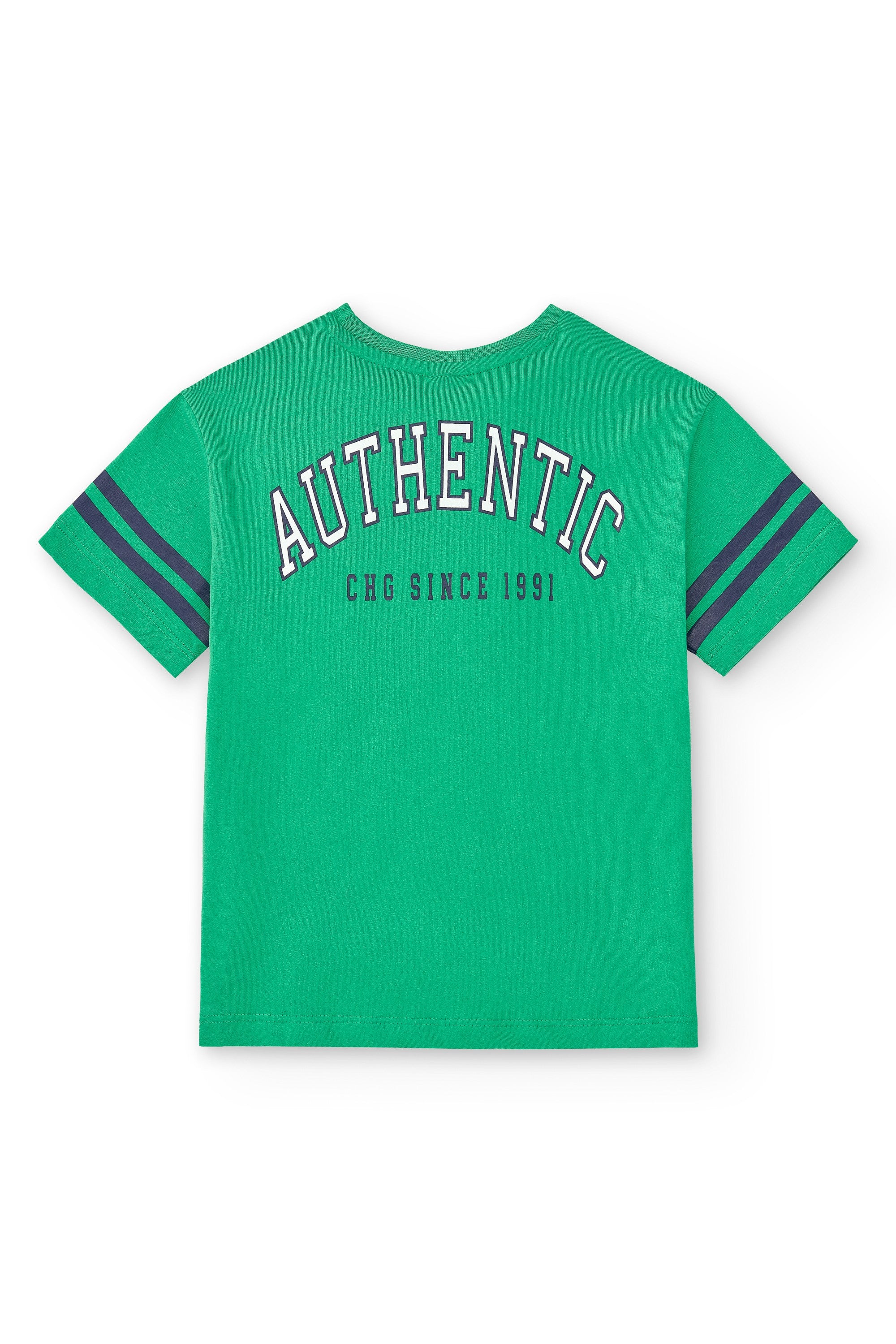 Camiseta de niño verde VERANO/Charanga