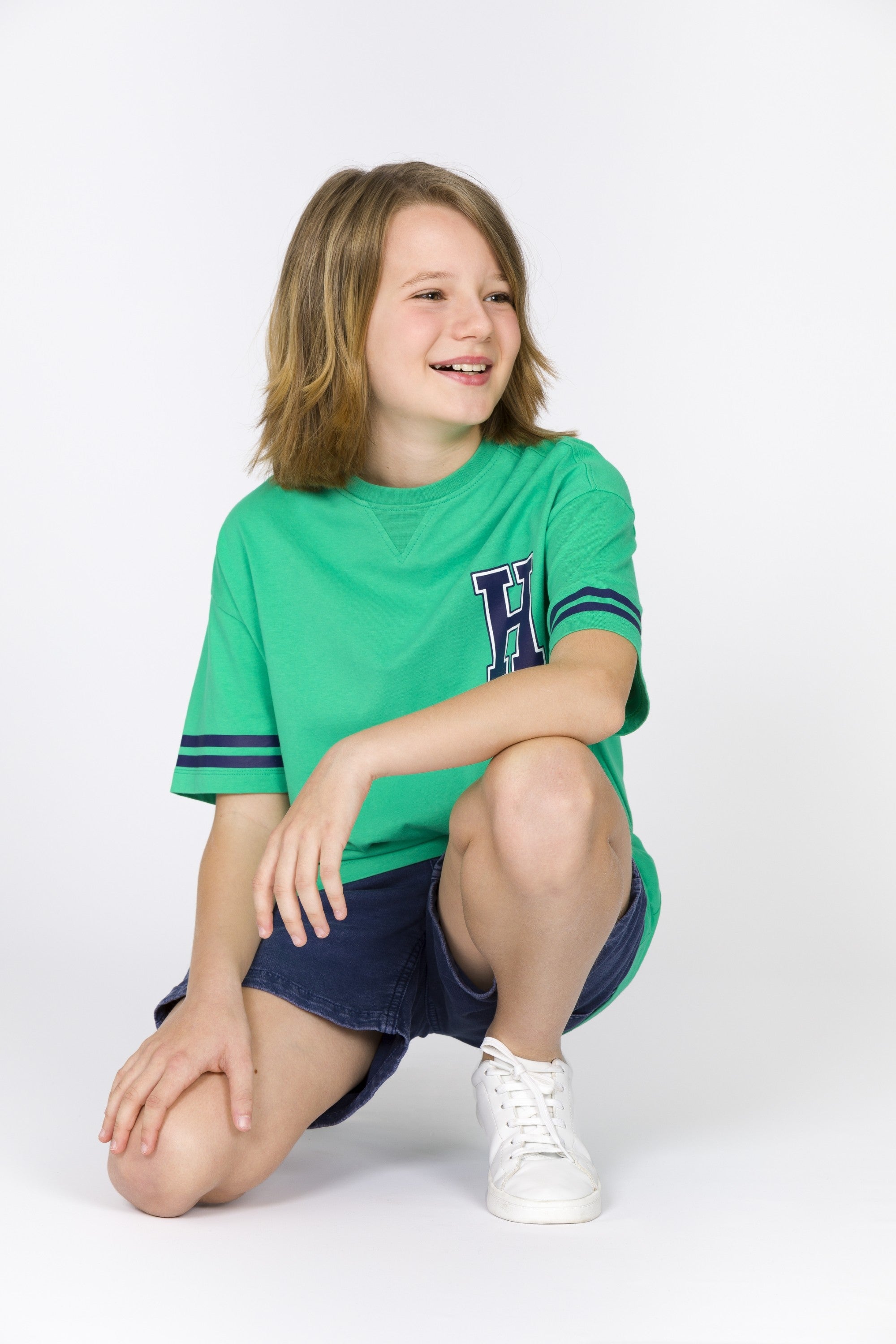 Camiseta de niño verde VERANO/Charanga