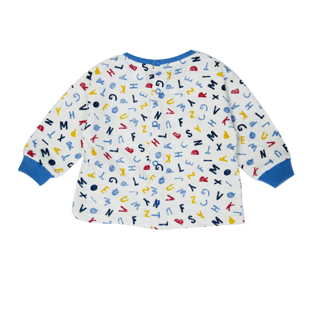 Camiseta de recién nacido estampado de letras Outlet