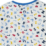Camiseta de recién nacido estampado de letras