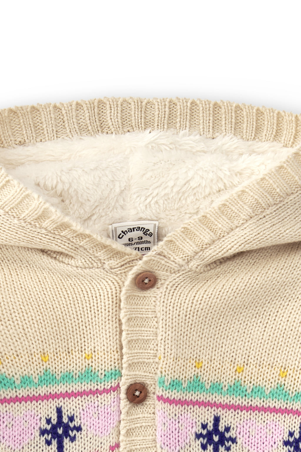 Cárdigan de bebé multicolor con capucha Outlet