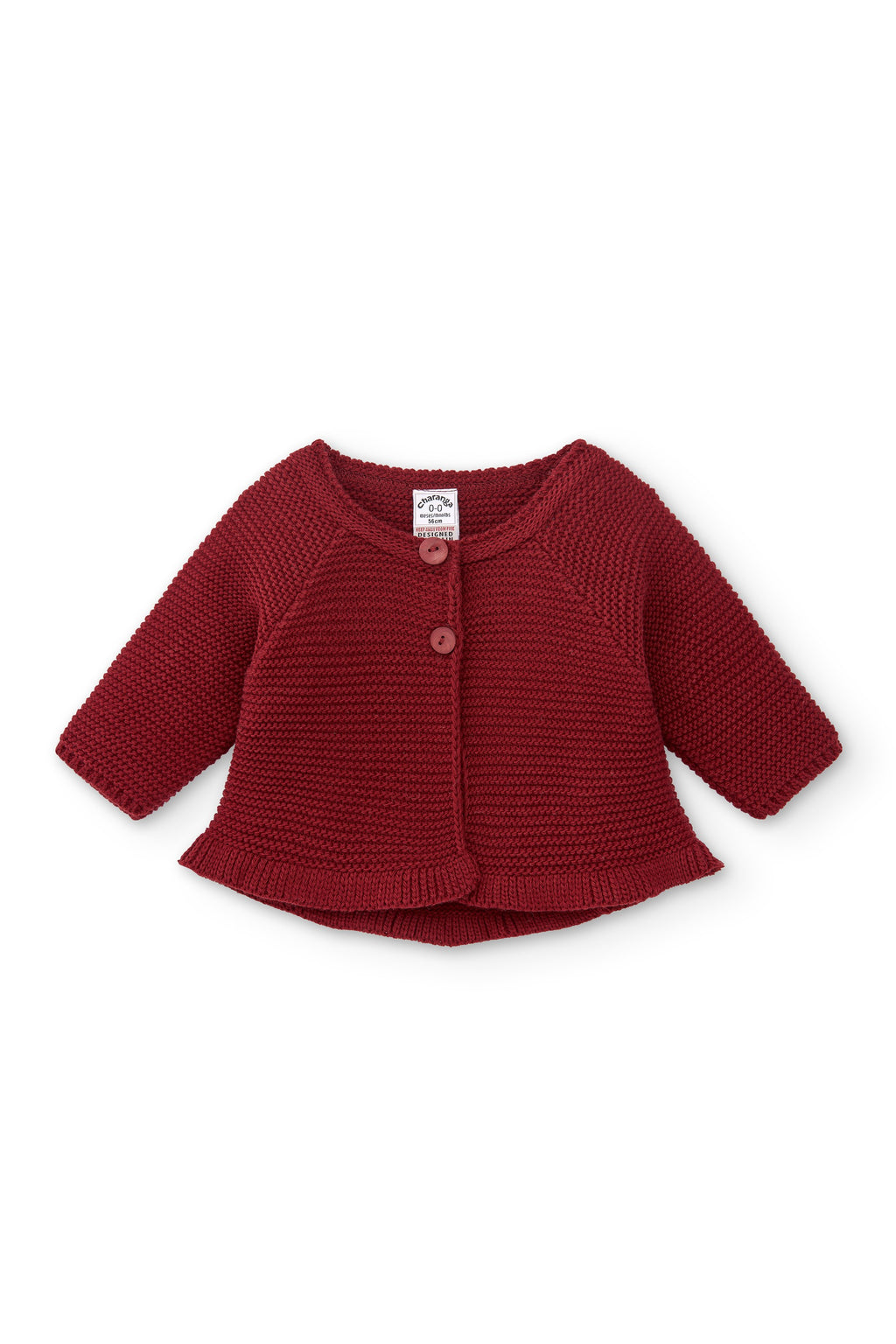 Cárdigan de recién nacido en color ciruela Outlet