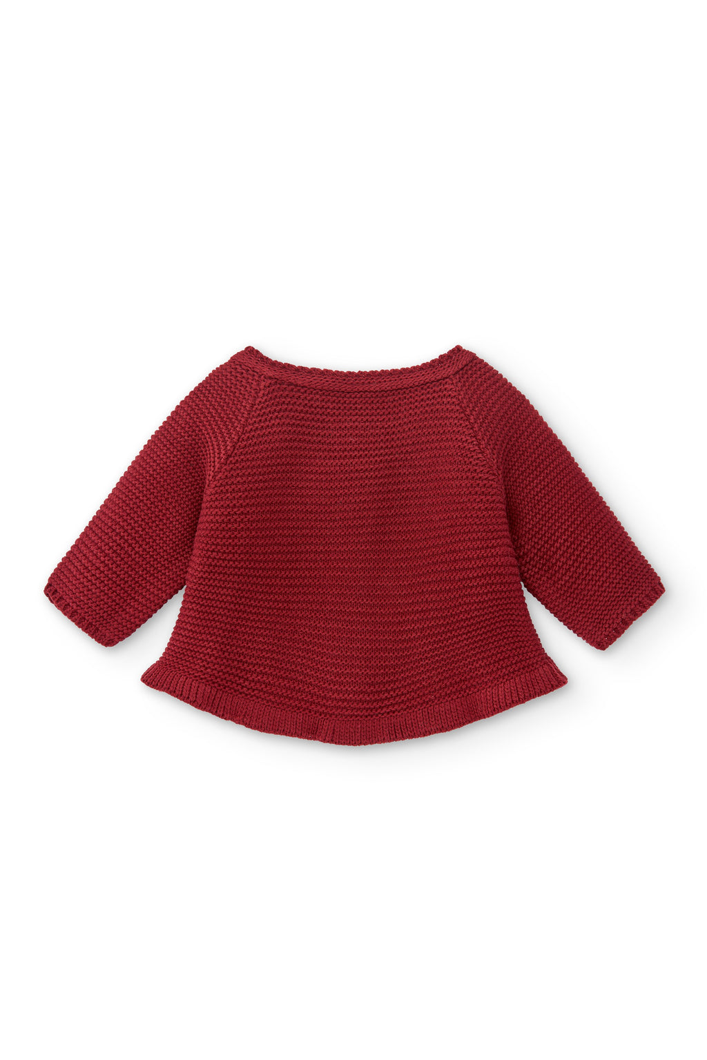 Cárdigan de recién nacido en color ciruela Outlet