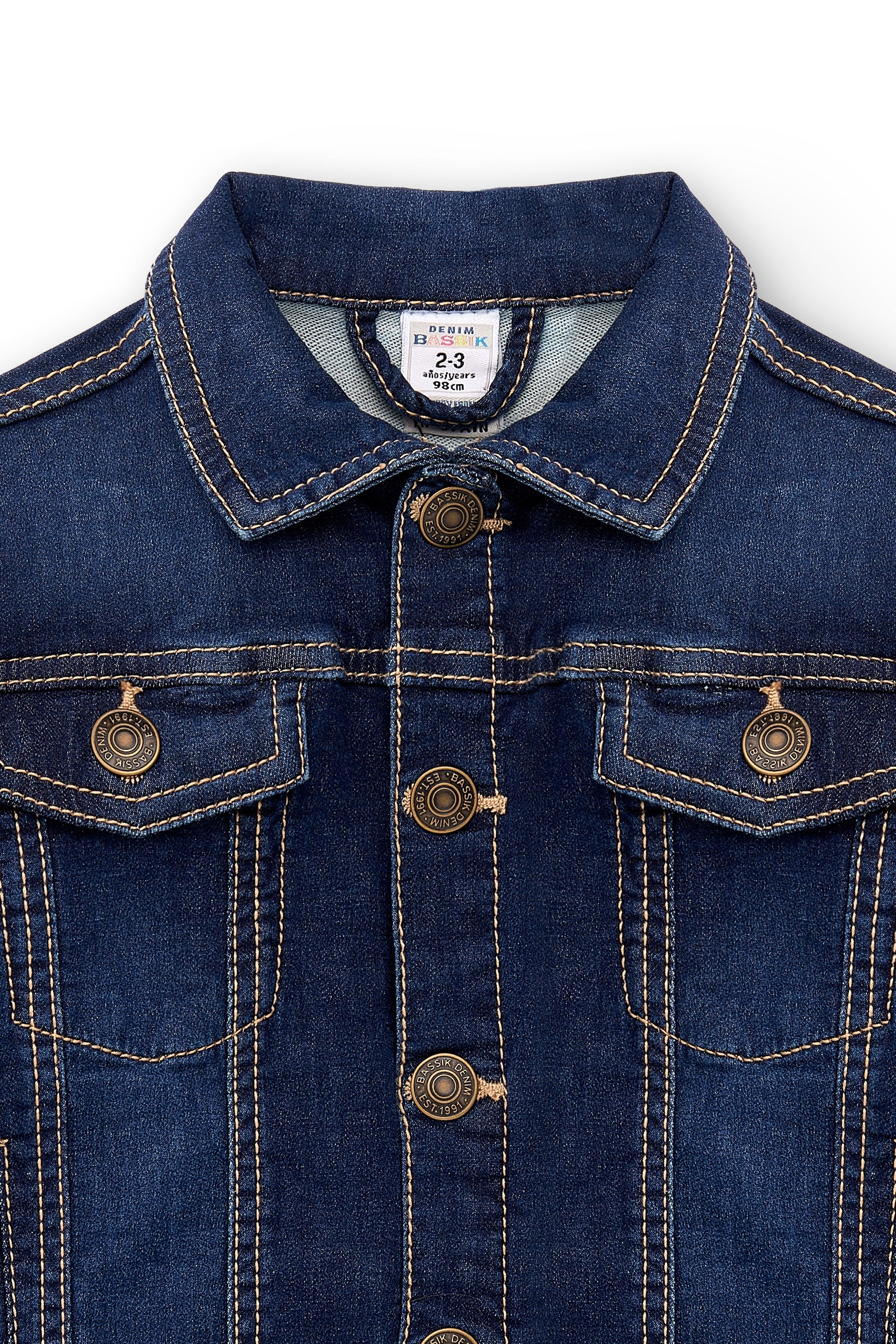 Cazadora de niño tejano bolsillos Charanga