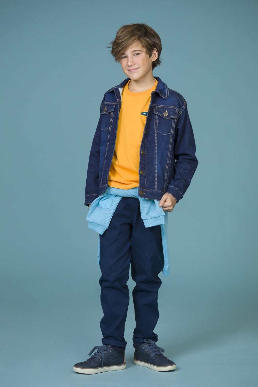 Cazadora de niño tejano bolsillos Charanga