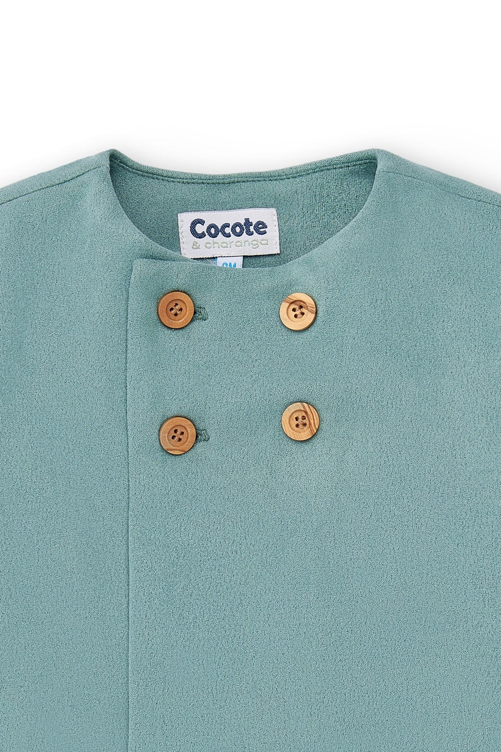 Chaqueta de bebé verde Cocote & Charanga Charanga