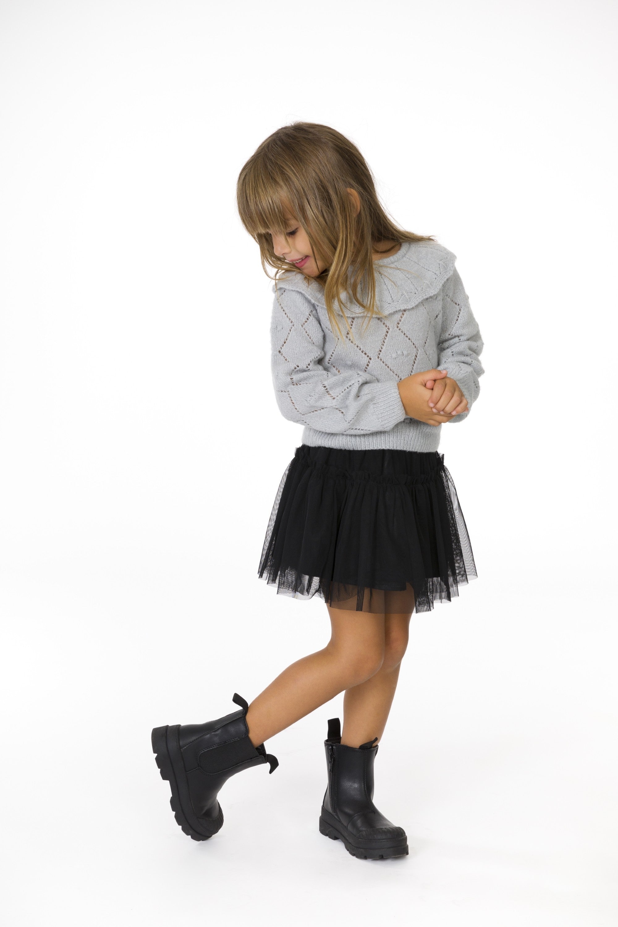 Falda de niña negro Charanga