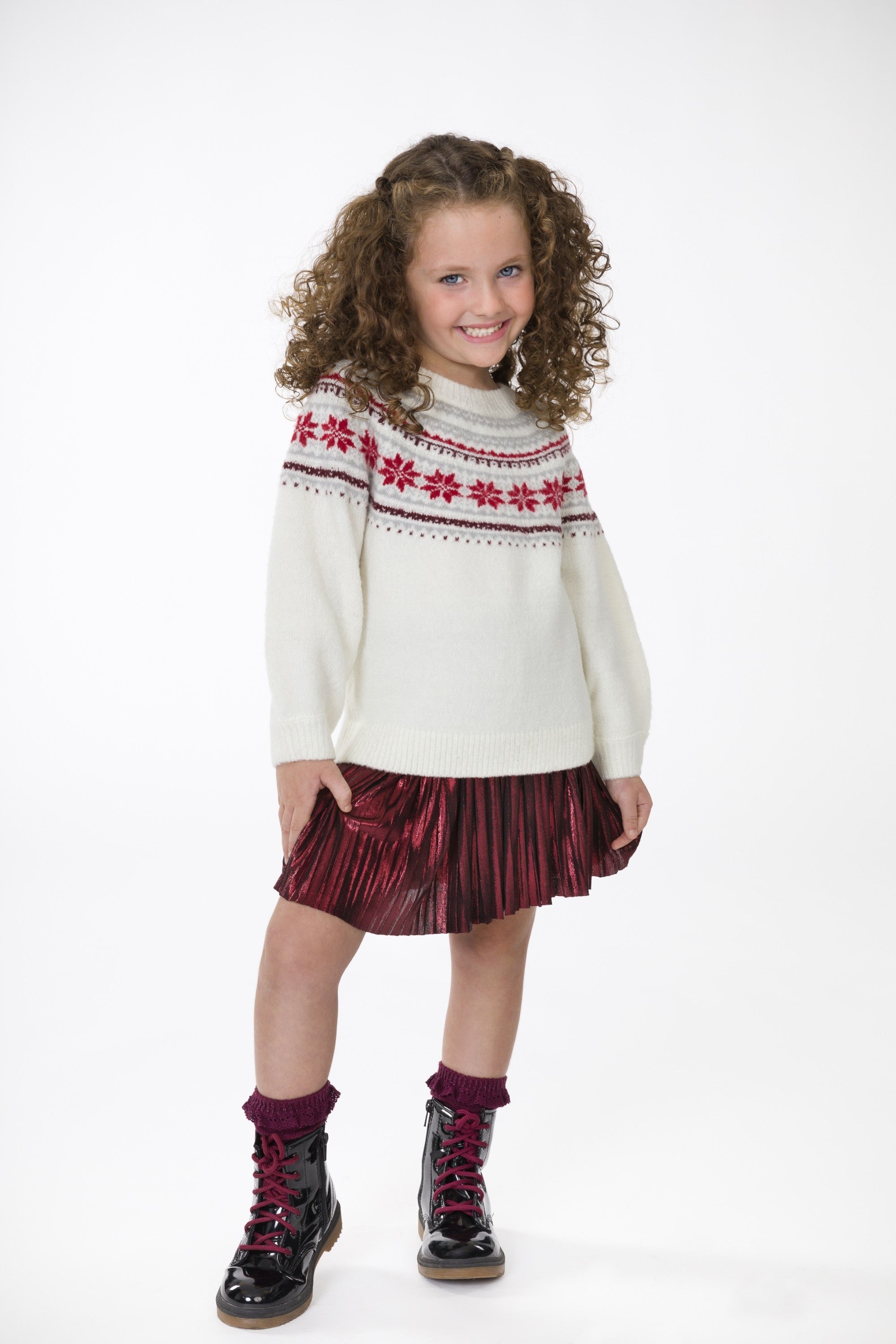 Falda de niña rojo fiesta Charanga