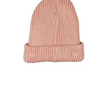 Pink cotton baby hat