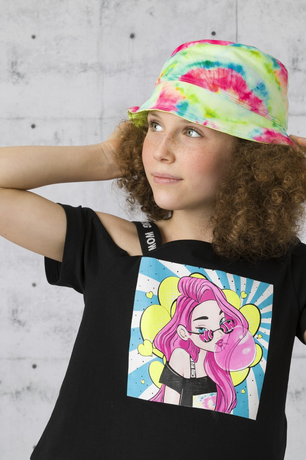 Gorro de niña estampado VERANO/Outlet