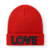 Girl's red love hat