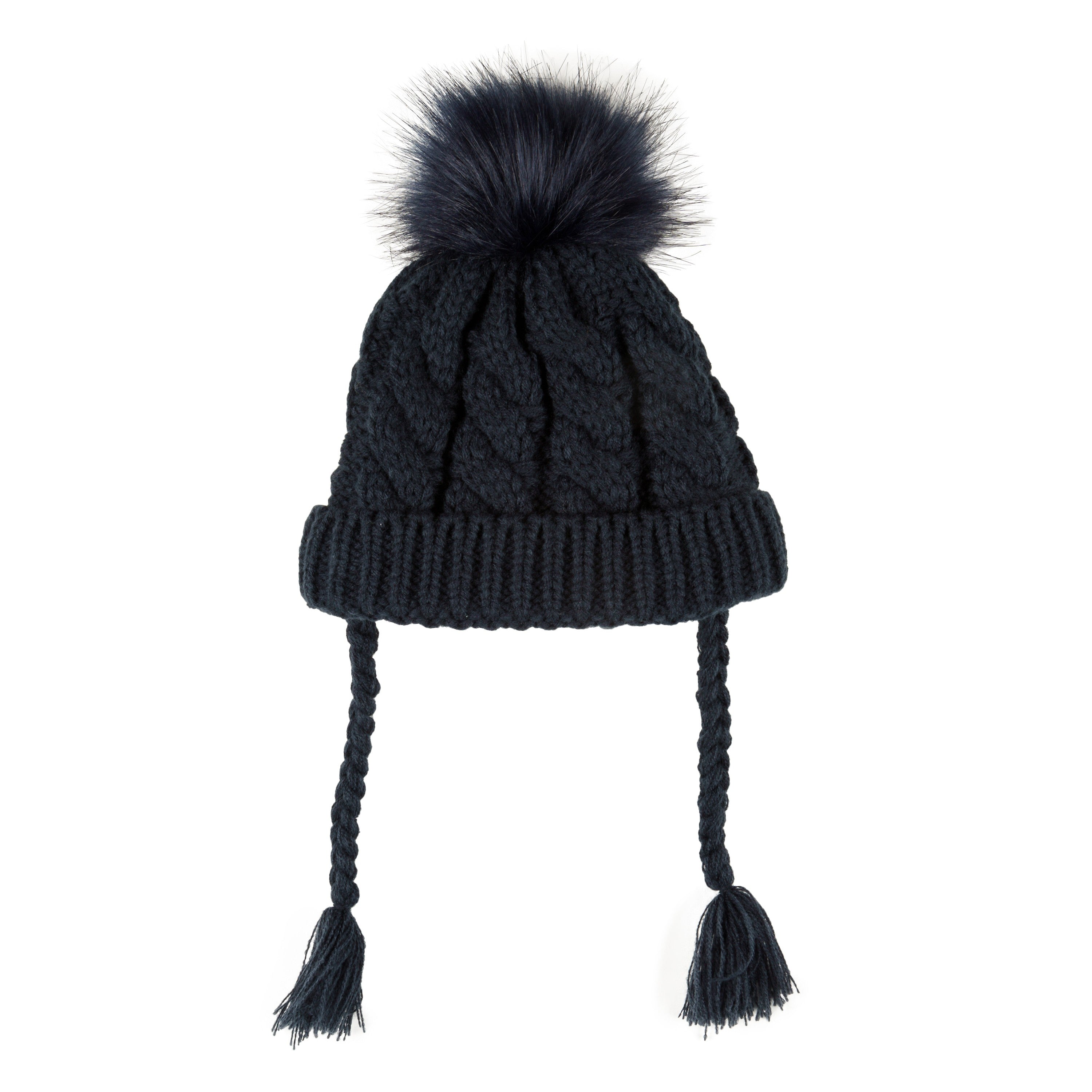 Gorro de recién nacido marino con pompón Outlet