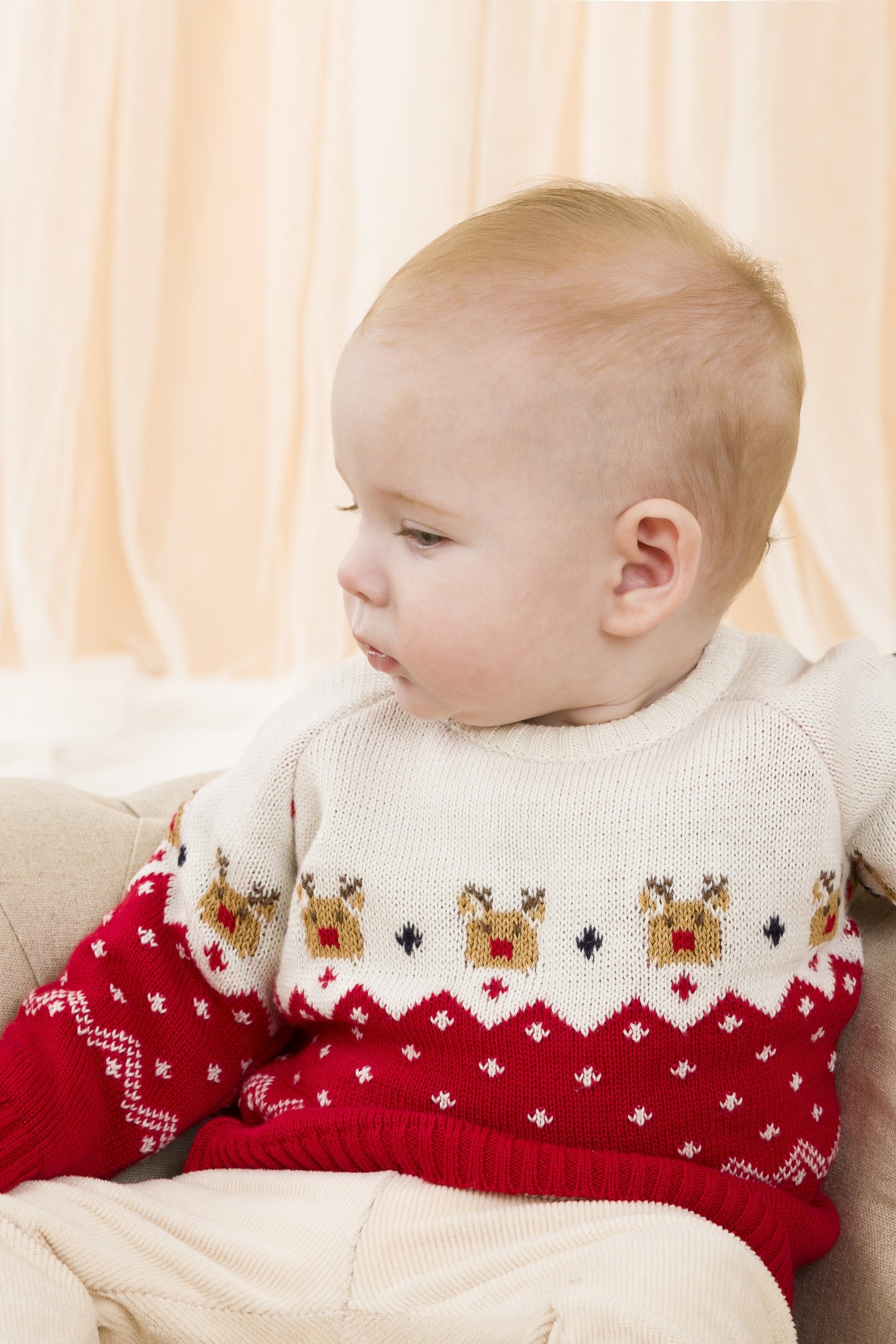 Jersey de recién nacido multicolor estilo navideño Charanga