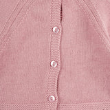 Pink newborn sweater with heart detail