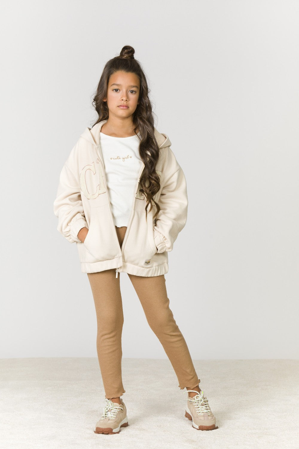 Legging de niña color camel Charanga