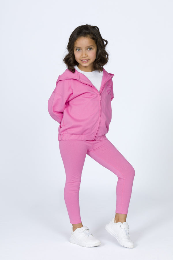 Legging de niña fucsia | Flexible y cómodo