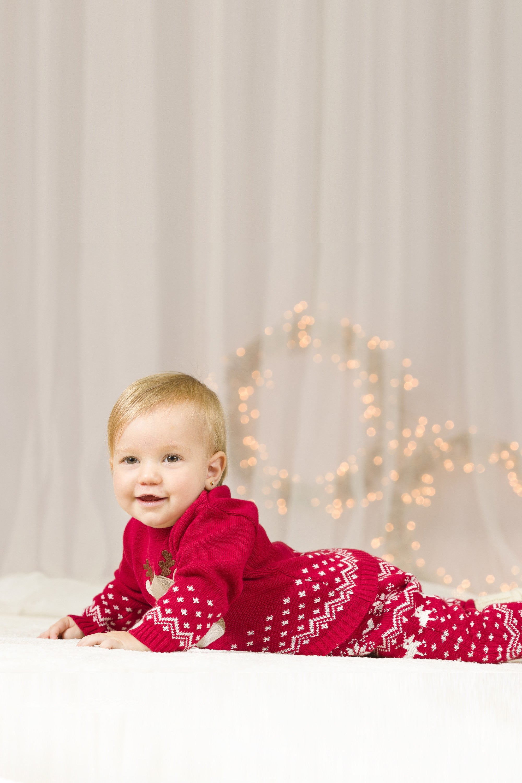 Legging de recién nacido rojo navideño Outlet