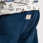 Pantalón de bebé azul pana Charanga
