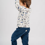 Pantalón de bebé azul pana Charanga