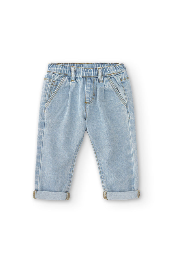 Pantalón de bebé tejano azul claro